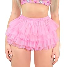 Littleforbig Women's Ladies Soft Mesh Underwear Comfortable Hipster Briefs Ballerina Tutu Skirted Panties