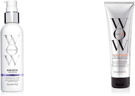 COLOR WOW Carb Cocktail Bionic Tonic, 200 ml & Color Wow Color Security Shampoo, 250 ml