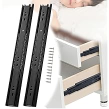Drawer Slides Track slider Cabinet Thickened Drawer Slides - Heavy Duty Ball Bearing Runners, Silent 3-Section Full Extension Guides Rail, for Bedside Table/Wardrobe Drawer Track, Computer Desk Slides