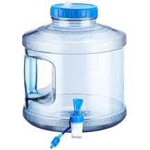 Water Storage Containers, Camping Water Container, Portable Water Tank with Faucet Camping Bucket with Tap Water Jug with Spigot BPA Free Emergency Water Storage for Outdoor Camping Hiking