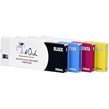 InkOwl Compatible Ink Cartridge Replacement for MUTOH MS31 and ECO-Ultra Printers (220mL, 4-Pack)