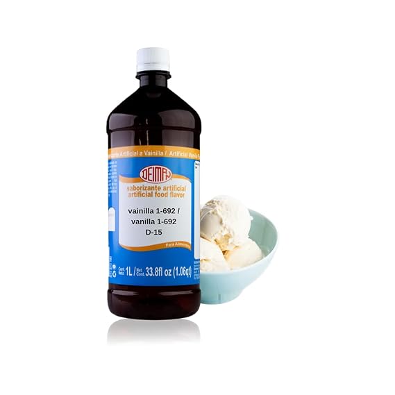 Deiman Artificial Food Flavoring Vanilla Concentrate 1-692 D-15 (33.8 fl.oz.)
