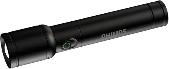 Philips SFL2124 250 Lümen 5W Led El Feneri Teleskopik Zoom Sos Modlu Metal Gövdeli Şarj Edilebilir Uzun Menzilli Flashlight [Enerji Sınıfı A+++]