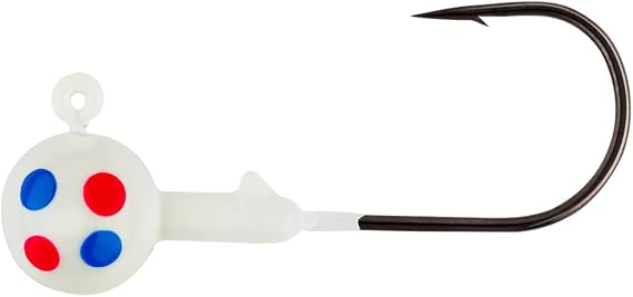 Northland Tackle Gum-Ball JIG / 1.625" / 1/4 OZ - #2/0 HK / 12 Pack/Super-GLO WONDERBREAD