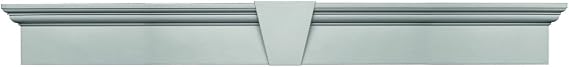 Builders Edge 060010973030 73 5/8" x 9" Flat Panel Window Header 030, Paintable