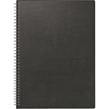 BRUNNEN Book Calendar Model 781 (2025), 2 Pages = 1 Week, A4, 144 Pages, Plastic Cover, Black