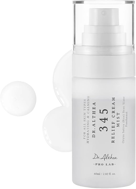 345 Relief Cream Mist 60 ml - Pirinç Özlü Nemlendirici ve Yatıştırıcı Yüz Spreyi