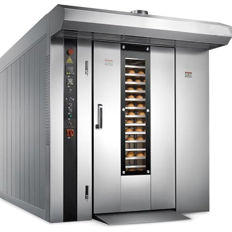 Commercial Gas Electric Convection Oven, Hot Air Rotary Oven for Meat, Bread, Cake, Biscuits, Commercial Ovens, Perfect for Supermarket, Restaurant, Bakery