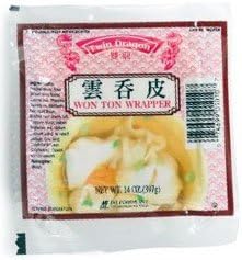 Wonton Wrappers 12 Count of 14 Oz Case - Pre-Cut Dough Sheets for Dumplings and Asian Appetizers, Bulk Pack for Culinary Professionals, 504 Pieces