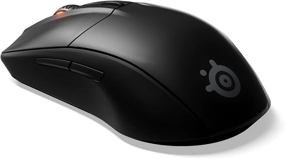 SteelSeries Rival 3 Wireless Gaming Mouse 400+ Hour Battery Life Dual Wireless 2.4 GHz and Bluetooth 5.0 60 Million Clicks 18,000 CPI TrueMove Air Optical Sensor,Black