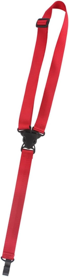 Portable Ukulele Strap Belt in Red Polyester Neck Strap for Ukuleles Easy to Install and Wash Musical Instrument Accessory with Stylish Design