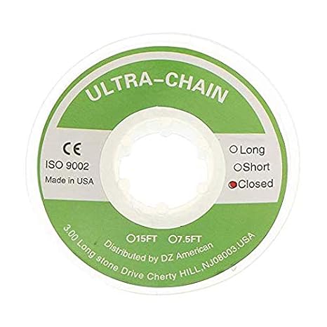 1 Pcs Transparent Dental Orthodontic Elastic Chain(Closed Size)