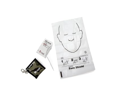Laerdal Face Shield CPR Barrier with Key Ring 25-pack - camo