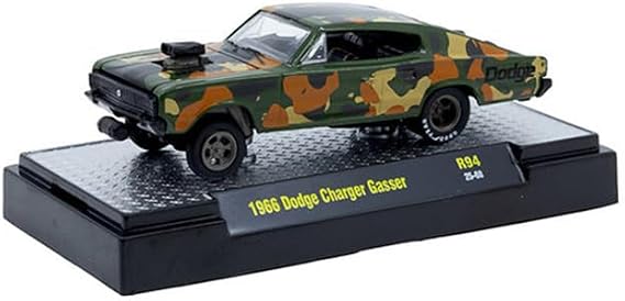 M2 Machines Detroit Muscle 1966 Dodge Charger Gasser Camouflaged Adult Collectible R94 25-68
