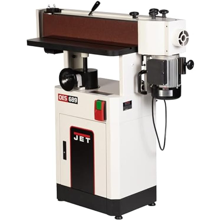 JET Black 6 x 89 Oscillating Edge Sander, 1-34 HP, 115230V 1Ph Model OES-689-BLK