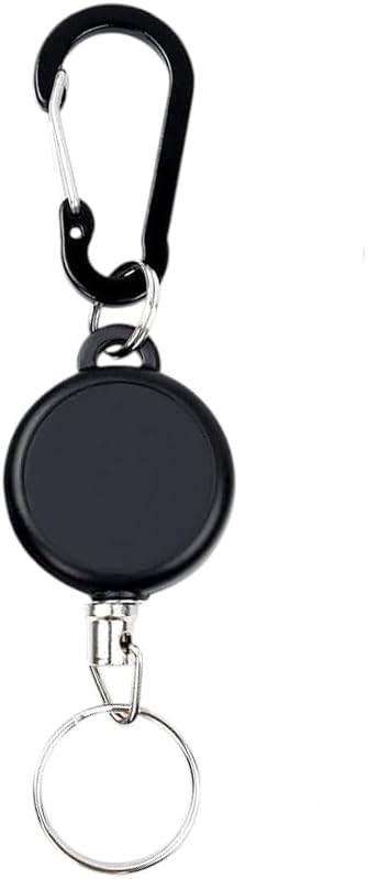 Karabinalı Plastik Gövdeli Metal İpli Yoyo Anahtarlık 1 Adet