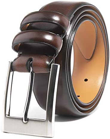 Fabio Valenti Belts for Men,Handmade Genuine Leather Mens Belt Classic and Fashion Designs