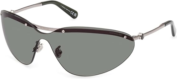 Moncler Sunglasses ML 0255 Carrion 14N Silver, Green /