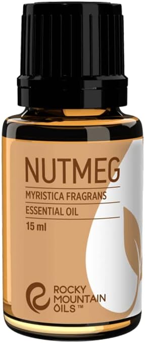 Rocky Mountain Oils - Nutmeg - 15 ml - Natural Essential Oil - Aromatherapy Oils for Diffuser and Topical - Relaxing Essential Oils