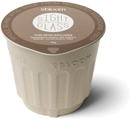 xBloom Double Pack Sightglass Organic Decaf Hunky Dory Medium Roast, Toffee & Red Grape & Bergamot Notes, Swiss Water Process Decaf, Whole Bean Coffee, 16 xPods