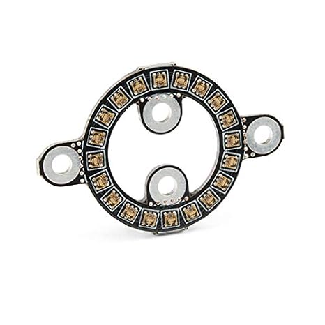 SparkFun LuMini LED Ring - 1 Inch - 20 APA102-2020 Addressable RGB LEDs - Chainable 2-Wire Data/Clock - 5V Pads - Detachable Mounting Tabs