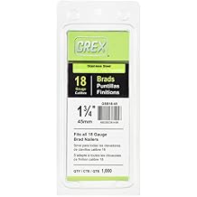 Grex GSB18-45 1-3/4 In. 18 Ga. Brad Nails, Stainless Steel 304, 1M