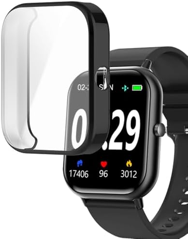 Watch Cases compatible with TORJALPH Choiknbo TJ37 1.83 Smart Watch, TPU Case with Screen Protector, Protecting Watch Body & Screen