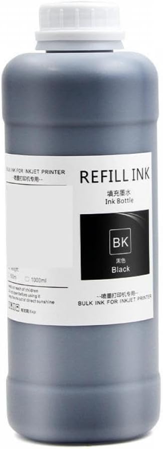 Eco-Friendly Low-Odor Outdoor Oil-Based Ink Refill 6 Colors 1000ML Compatible with Various Printers Including DX4 DX5 DX6 DX7 DX10 TX800 XP600 5113 4720(K 1000ml)