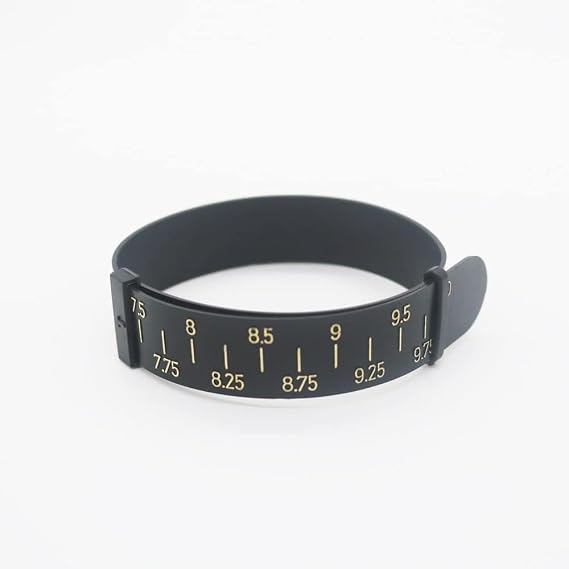 Black Bracelet Gauge Sizer, Jewelry Measure Wrist Size Tool, Plastic Bracelet Measure Tool for Jewelry Size Bangles, Mandrels Making and Accessories 15-25cm
