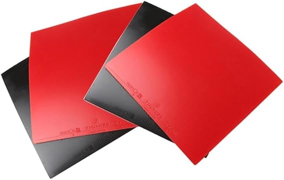 Table Tennis Rubber for Butterfly, Hard Sponge Fast Attack for Ping Pong Rubber Red Black Reverse 2.2mm 39 Degree