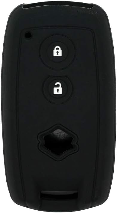 Silicone Cover Protector Case Holder Skin Jacket Compatible with SUZUKI 2 Button Smart Remote Key Fob CV4544 Black