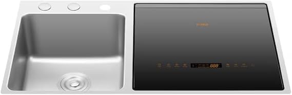 FOTILE SD2F-P5 VersaWashTM 3-in-1 In-Sink Produce Cleaner and Dishwasher with 360 Cleaning, Child Lock, Energy Efficient for Space-Saving Hygienic Kitchen Solutions (Dishwasher on the Right)