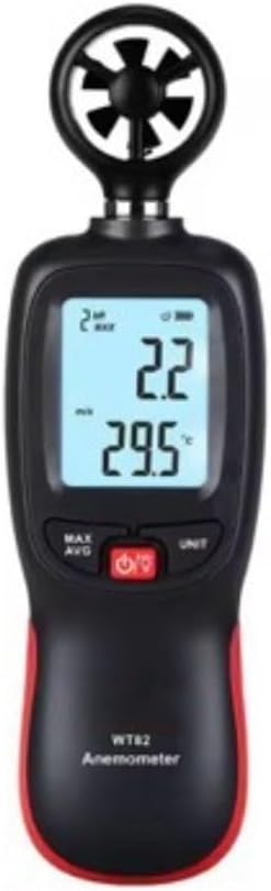Handheld WT82 Digital Anemometer with LCD Display for and Temperature Monitoring in Air Handling and Energy Auditing