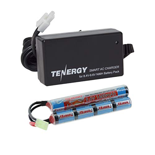 Tenergy Combo 9.6V 1600mAh Butterfly Mini NiMH Battery Pack  8.4V-9.6V NiMH Smart Charger