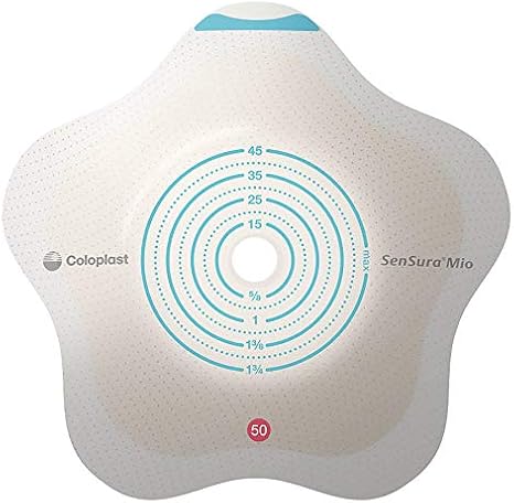 Sensura Mio Click Convex Flip 2-Piece Barrier, Pre-Cut 1", Red (Box of 5)