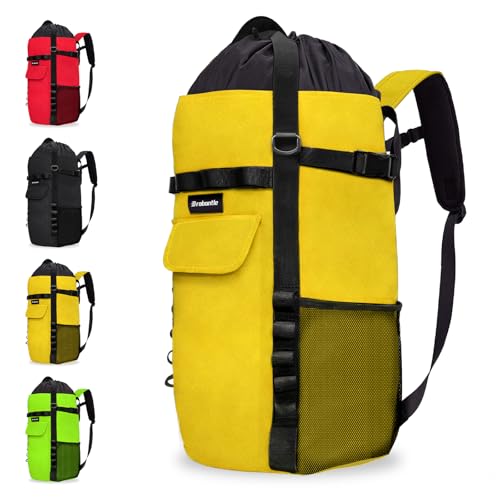 Climbing Rope Bag,Large Capacity Arborist Rope Storage Bag,Waterproof Oxford Tree Rock Climbing Rope Backpack,Outdoor Climbing Gear Storage Bag with Hand Straps