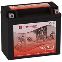 ETX20L Compatible SLA Motorcycle Battery by SigmasTek, STX20L-BS 270CCAMotorcycle Battery Replacement by SigmasTek, STX20L-BS