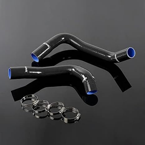 G-PLUS Coolant Silicone Radiator Hose Kit Compatible with Pontiac Firebird Grand Prix 1970-1987 (Black)