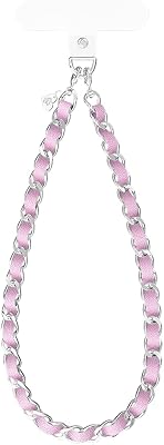 VELVET CAVIAR Leather Chain Phone Charm Wrist Strap - Cute Lanyard Accessory for Women - Fits all Phone Cases