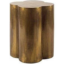 Mercana Quatrefoil Accent Table, Brass, 18" W x 18" L x 22" H