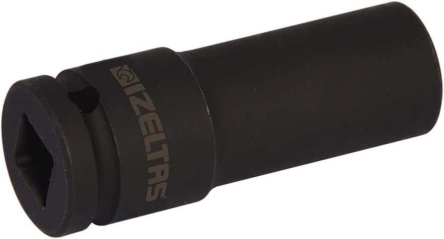 Izeltaş 1108067010 1/2" Altı Köşe Havalı Derin Lokma Anahtar, Siyah, 10 Mm