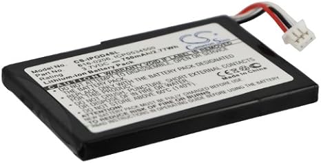 3.7V Replacement Battery for Apple iPod 4th Generation PN 616-0183, AW4701218074, 616-0206, 616-0215, ICP0534500 750mAh