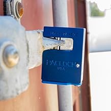 PACLOCK's 17-600-Series Block-Lock, UCS, High Performance 6-Pin Cylinder, One Lock Keyed to a Number U-Pick! w/ 2 Keys, Blue Anodized Aluminum