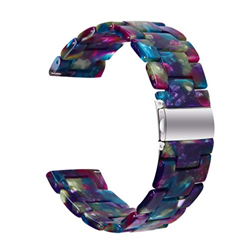 Resin Watch Band Compatible with Amazfit ActiveGTS 3GTS 4GTR MiniGTS 2 GTS 2e GTS 2 MiniGTS 4 Mini Bands, 20mm Replacement Adjustable Wristbands Bracelet Strap for Amazfit Bip U ProBip 3Bip 3 ProBip LiteBip SBip S liteBip U Wristband fenlv