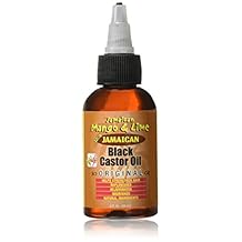 Jamaican Mango & Lime Black Castor Oil Original Strength & Shine Lightweight Hair & Scalp Oil for Locs, Braids, Twists & Natural Hair (2 fl oz, Pack of 1)