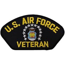 U.S. Air Force Veteran Embroidered Iron On Patch PML-122