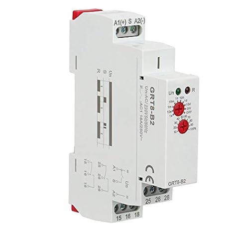 Mini Time Relay, Single-Function Mini Time Delay Relay GRT8-B2 AC/DC 12V~240V