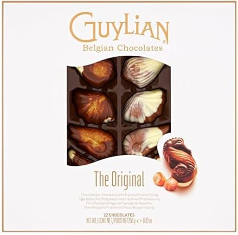 Azriel Guylian Belgian Chocolates Seashells Gift Box -22 Shells Chocolate Gift, 250 g (Pack of 1)