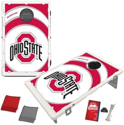 Baggo Cornhole Set 2x3 Portable Bean Bag Toss Game for Backyard Fun College