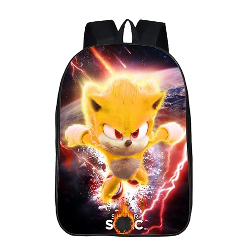 Cute Hedgehog Backpack for School, 17 Inch Cartoon School Bag Large Capacity Bookbag Outdoor Travel Laptop Bag for Boys Girls Teens Gift Cartoon 01